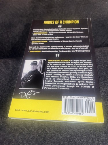 Habits of a Champion Dana Cavalea Signed 2009 NY Yankees W CHAMPS Hologram - 第 3/4 張圖片