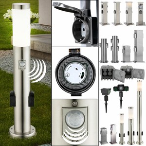 Timer Steck Dosen Aussen Strom Verteiler Bewegungsmelder Edelstahl Garten Lampen Ebay