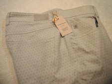 Peter Millar Performance Fabric EB67 Skulls 5 Pocket Pant NWT 160 33 x 32 Grey