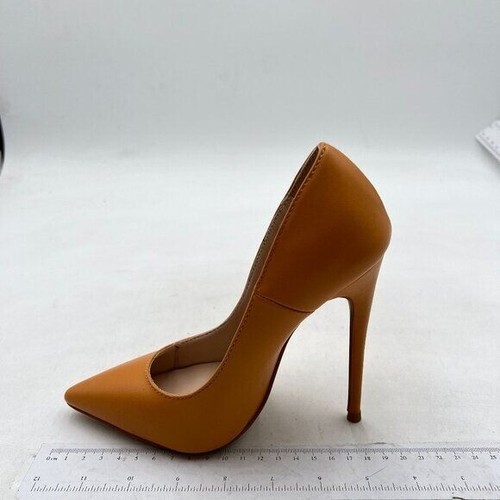 FSJ Tan Pointed Toe Pumps High Heel Sexy Stilettos Slip On Office Cute Shoes - Picture 2 of 8