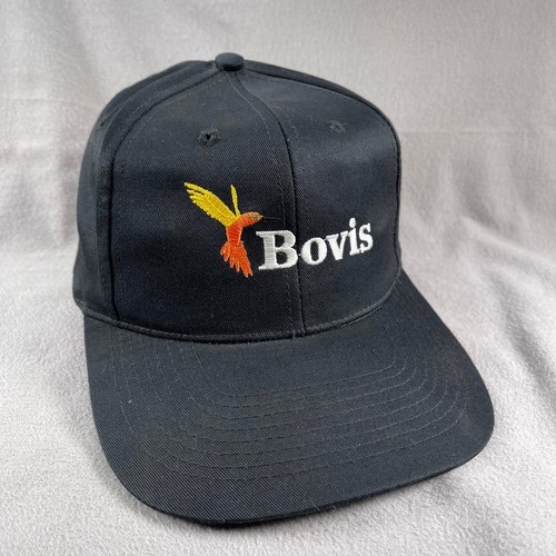 Bovis Hat Mens Black SnapBack Cap Hummingbird Spell Out eBay