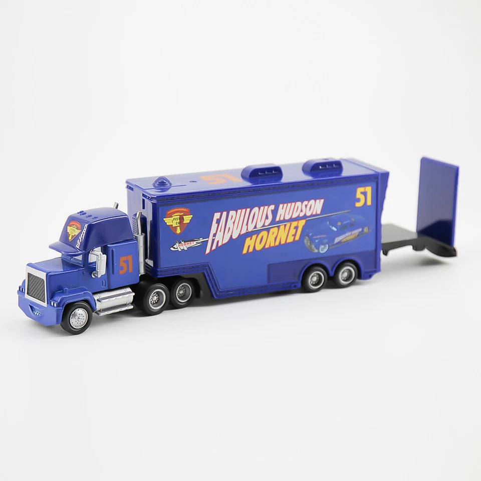 Paquete de 2 Coches Disney Pixar Azul Nº51 Fabuloso Camión Hudson Hornet + Coche Juguetes 1:55 Foto 4 de 4