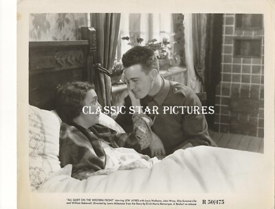 K604 Lew Ayres Beryl Mercer All Quiet on the Western Front 1930 photo