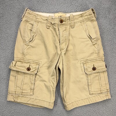 Hollister Cargo Shorts Mens 28 Tan Khaki 10