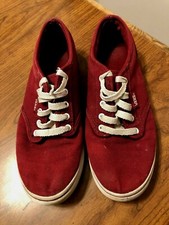 Women's VANS Red Sneakers Size 6