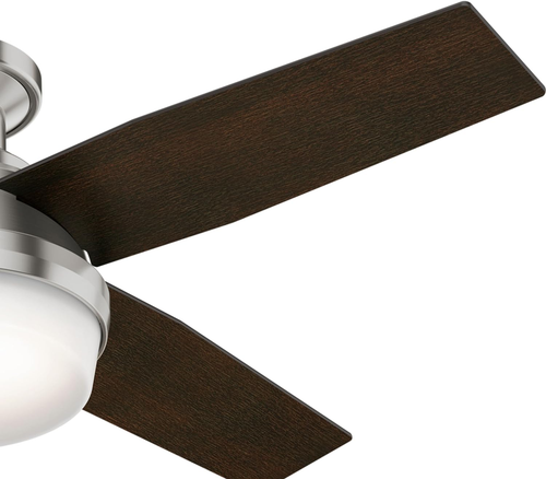 Hunter Fan Company Dempsey Indoor Low Profile Ceiling Fan 44", Brushed Nickel - Picture 8 of 11