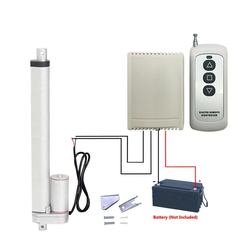 12V 700N 15mm / s Elektryczny napęd liniowy Siłownik liniowy Silnik liniowy 50-1300mm - Zdjęcie 18 z 47