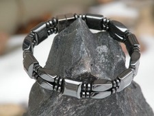 Powerful 100 Magnetic Hematite Bracelet Anklet AAA STRONG 2 row