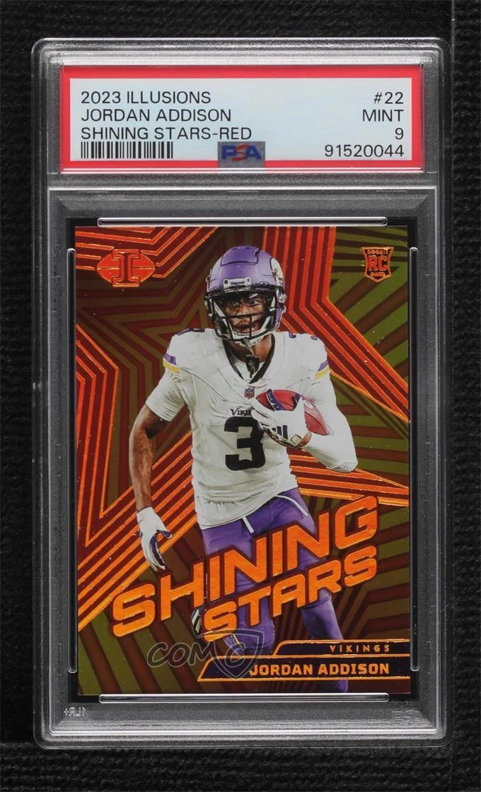 Jordan Addison Panini Illusions Shining Stars #22 Red