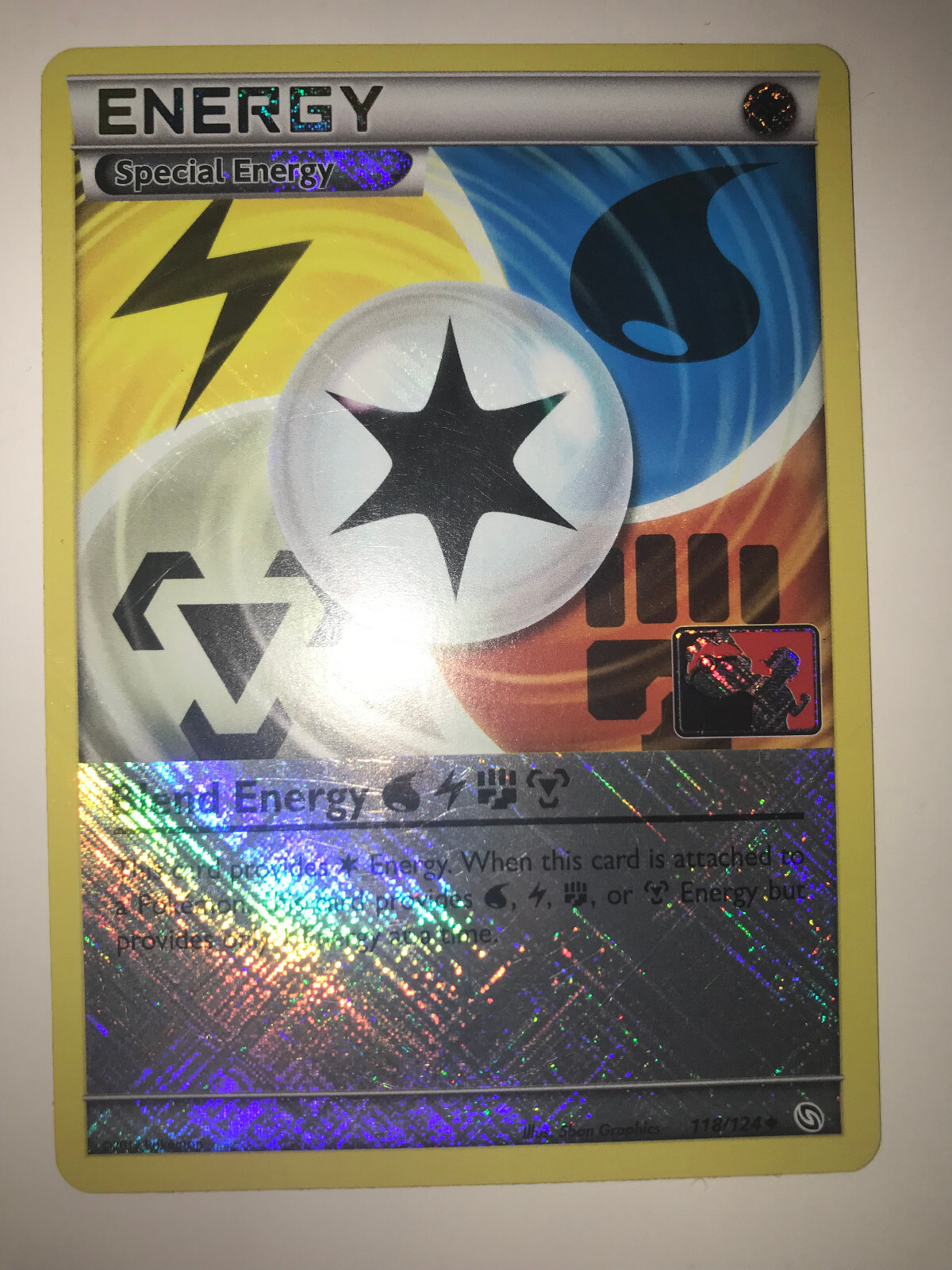 1X Blend Energy WLFM - 118/124 Pokemon Dragons Exalted Holo League Promo LP/NM