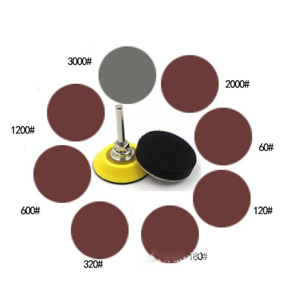 Flocking Drill Sander Attachment Sanding Discs Pad Kit Sandpaper SetFor Drill eBay