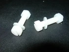 M2 M2.5 M3 M3.5 M4 M5 M6 NYLON  CHEESE Head Bolts  (Screws) +Nuts & Washers