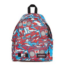 Image of Eastpak Padded Pak'r Mens & Womens MTV Backpack/Rucksack 24 Liters - Red White