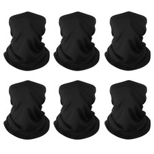 6 Pack Neck Gaiter Bandana Face Mask: Cooling Gator Mask for Outdoor Protecti...