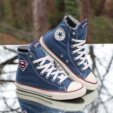 Converse Chuck Taylor All Star Hi DC Comics Superman Uomo Taglia 3 Personalizzate 122149