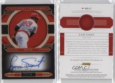 2020 Panini National Treasures Midnight Signatures Holo Gold /25 Luis Tiant Auto