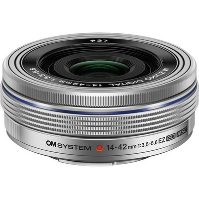 OM SYSTEM M.Zuiko Digital ED 14-42mm f/3.5-5.6 EZ Pancake Lens - Silver