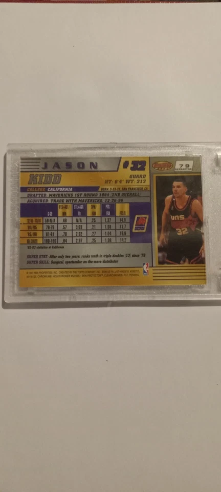1996-97 Bowman's Best - Jason Kidd #79 Refractor - Image 2 of 2