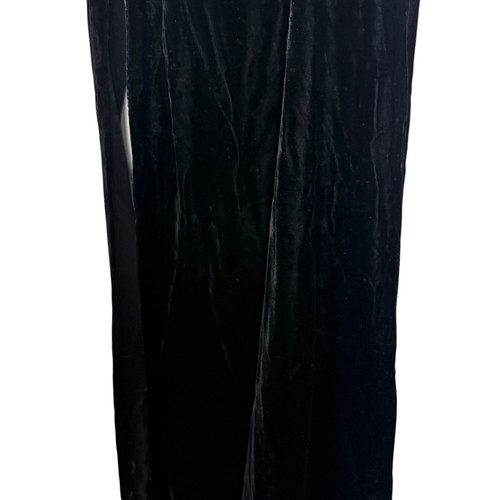 Nadine Vintage Velvet USA Made Hooded Cape Long Whimsigoth Pleated Ruffle O/S - Picture 9 of 17