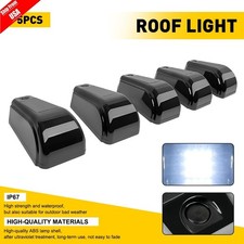 5x Solar Powered Cab Lights Led Roof Lights For Truck Trailers Pickup White Usa