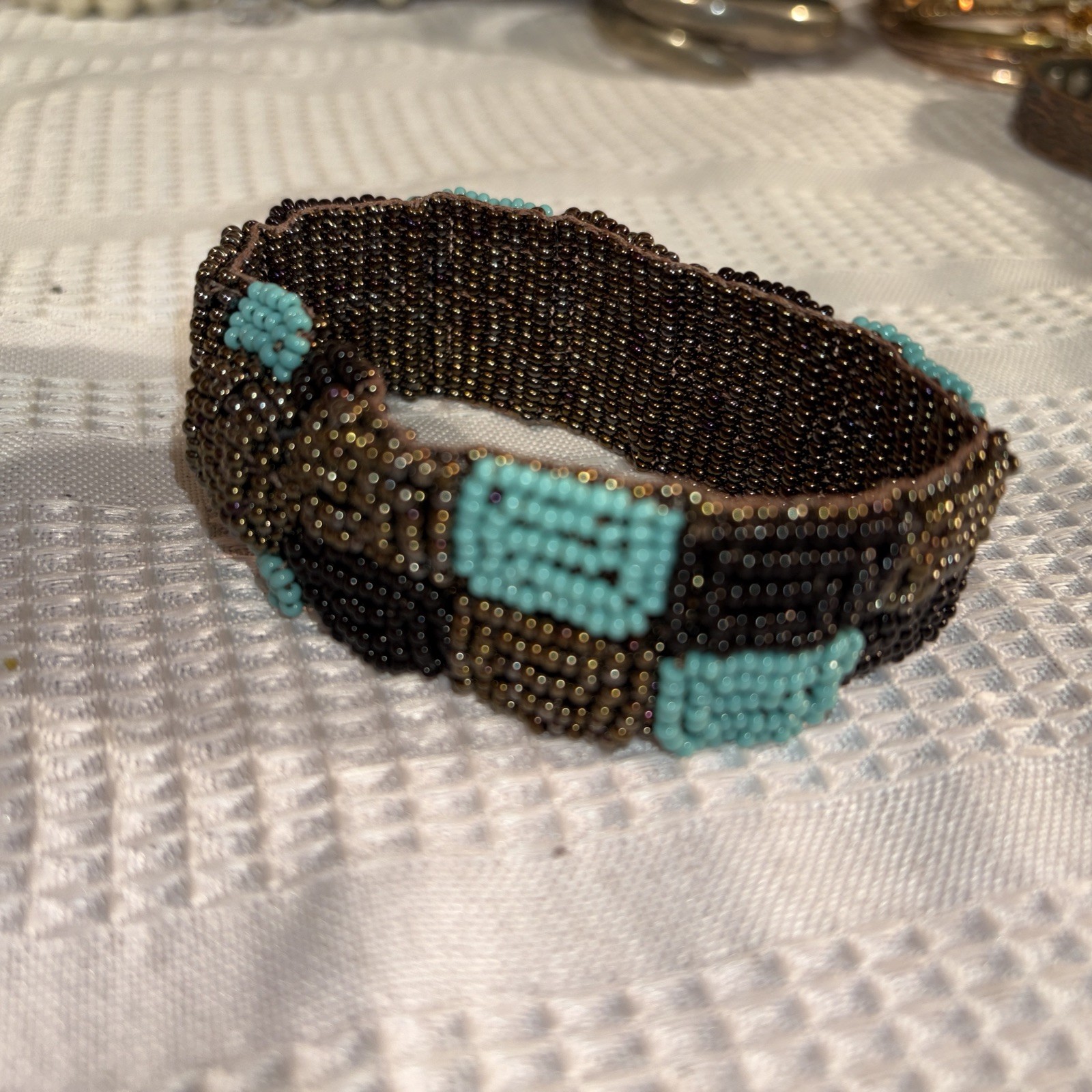 Plunder Multi-Strand Cuff Beaded Bracelet Braids,… - image 4