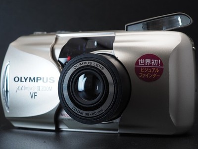 OLYMPUS μ[mju:]-II ZOOM VF US 1-Yr Warranty Olympus mju µ ii Zoom VF 35mm Film Camera From