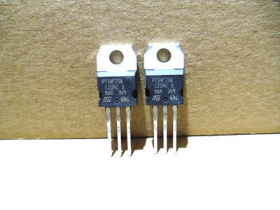 2 x STP75NF75 Mosfet 75v 80a  100ns  0,011ohm