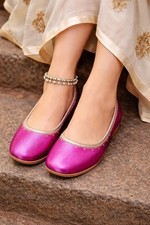 Women Casual Shoes Handmade Indian Leather Jutties Flip-Flops Mojaries US 5-9
