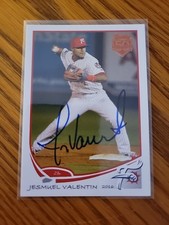 2016 Reading Fightin Phils Team Set Jesmuel Valentin RC Rookie Signed IP Auto