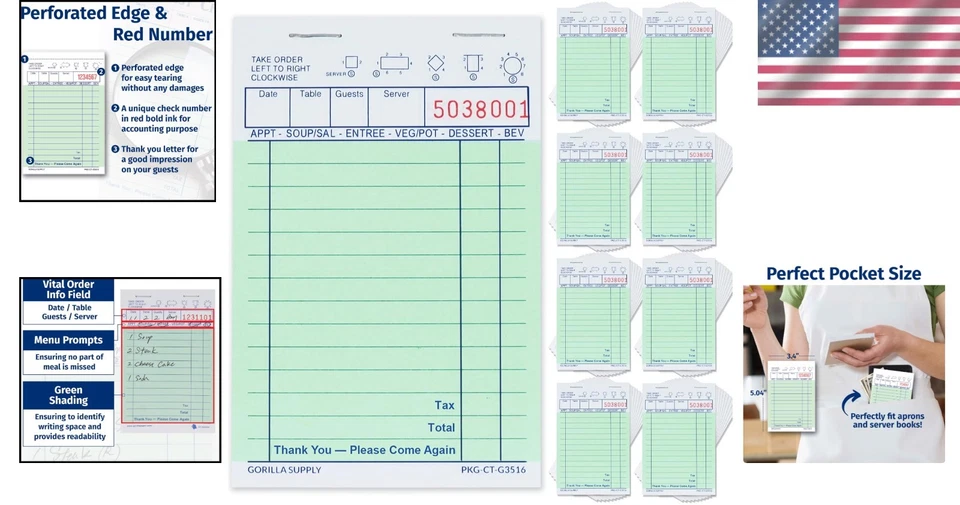 Juego de chequera de invitados 8000 Green Foto 2 de 4