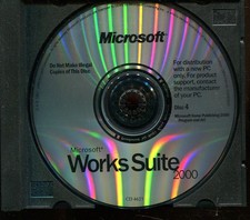 Microsoft Works Suite 2000 - Disc 4 - nur Disc - ohne Papiere