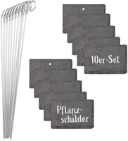 Schiefer-Pflanzschilder 10Er Set WitterungsbestäNdig Wiederverwendbar Individuel
