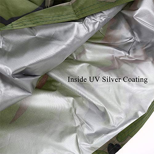 VVHOOY ATV Cover Waterproof,4 Wheeler Quad Cover Camo Compatible with Kawasaki 