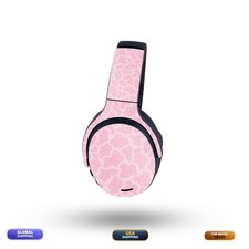 MightySkins Glossy Glitter Skin Compatible with Skullcandy Crusher ANC 2 - Pink