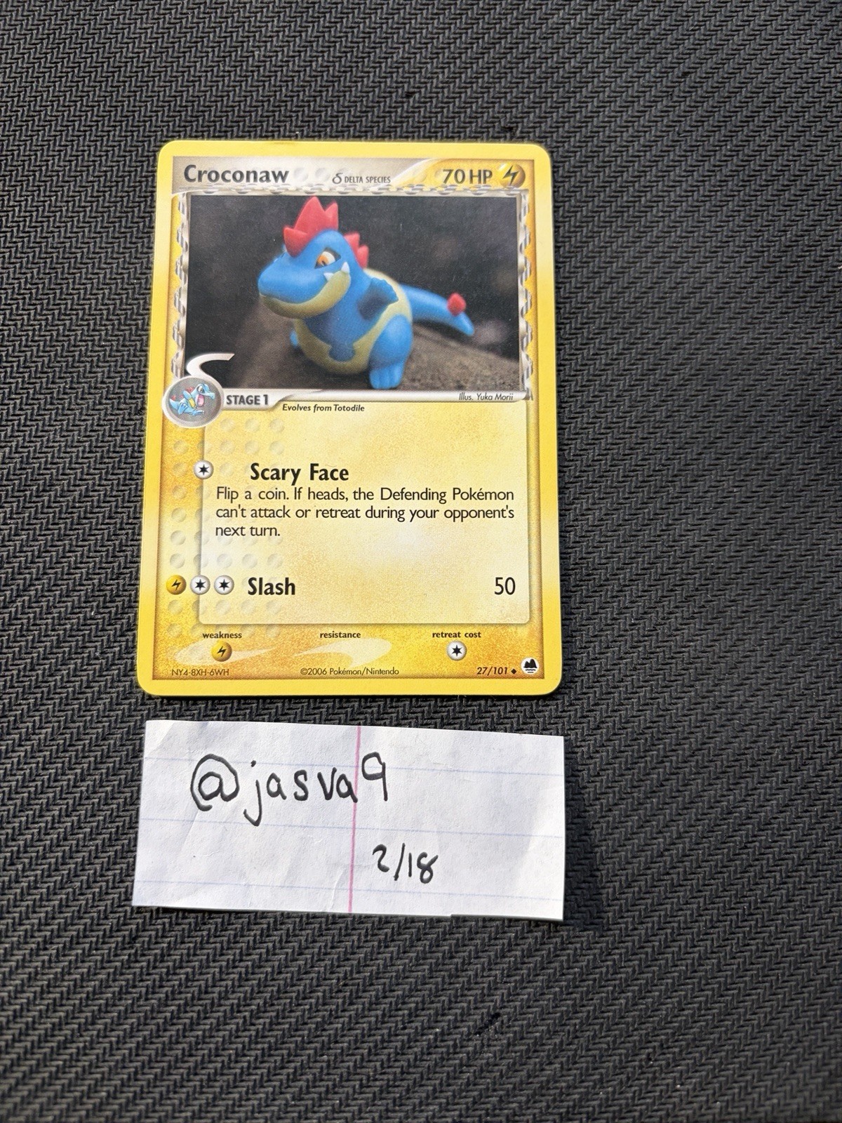 Croconaw #27 Pokémon Dragon Frontiers – AS IS in Picture – SHIPS ASAP