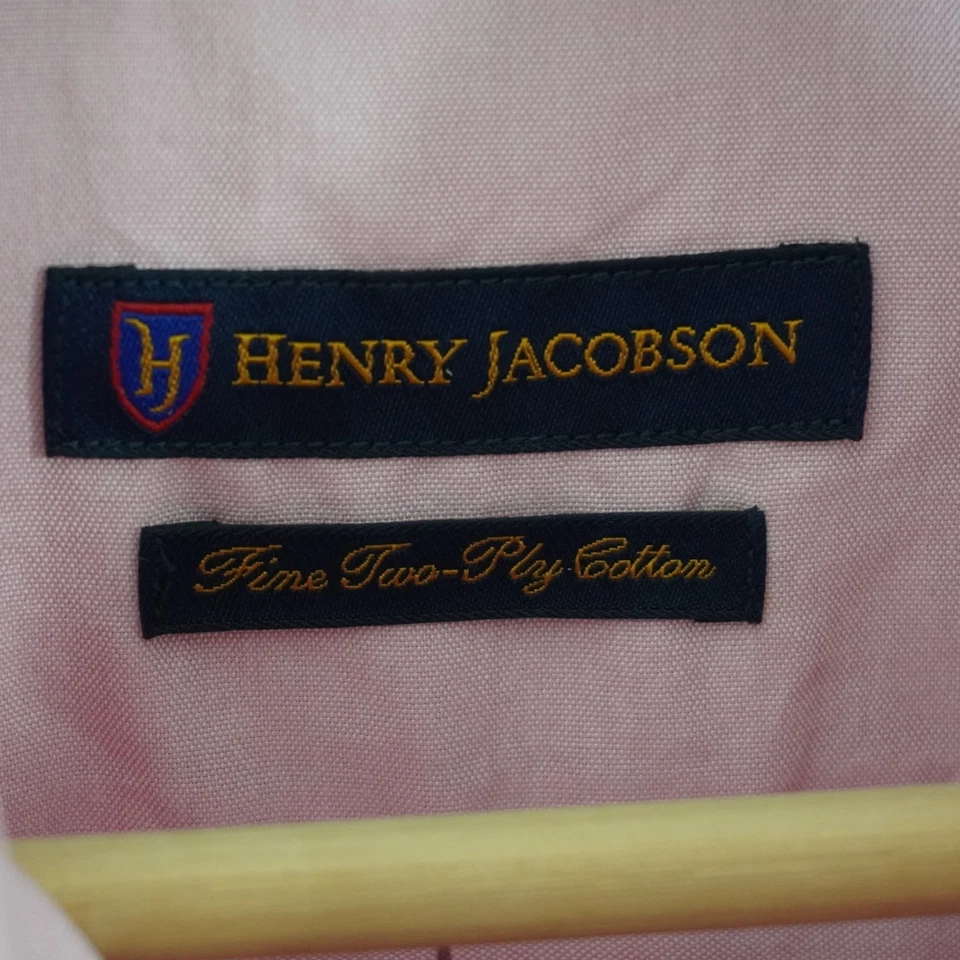 Henry Jacobson Camisa Manga Larga Abotonada - 100% Algodón - 15 32/33 Mediana Foto 4 de 4