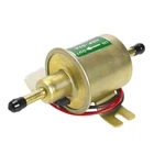 BDZMC Car Electric Fuel Pump, 12V Transfer Inline Fuel Pump, Low-Pressure Gold