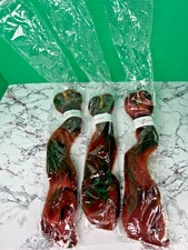 3x EASY BRAID Pre Stretched Braiding Hair Ombre Red Brown EZ Braid Synthetic Ext