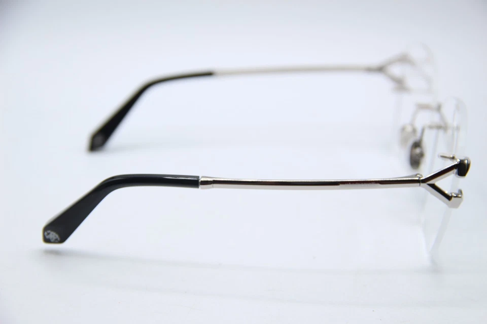 NUEVAS GAFAS ROBERTO CAVALLI VRC 022 COL. 0579 MONTURAS AUTÉNTICAS PLATEADAS 58-17 Foto 4 de 4