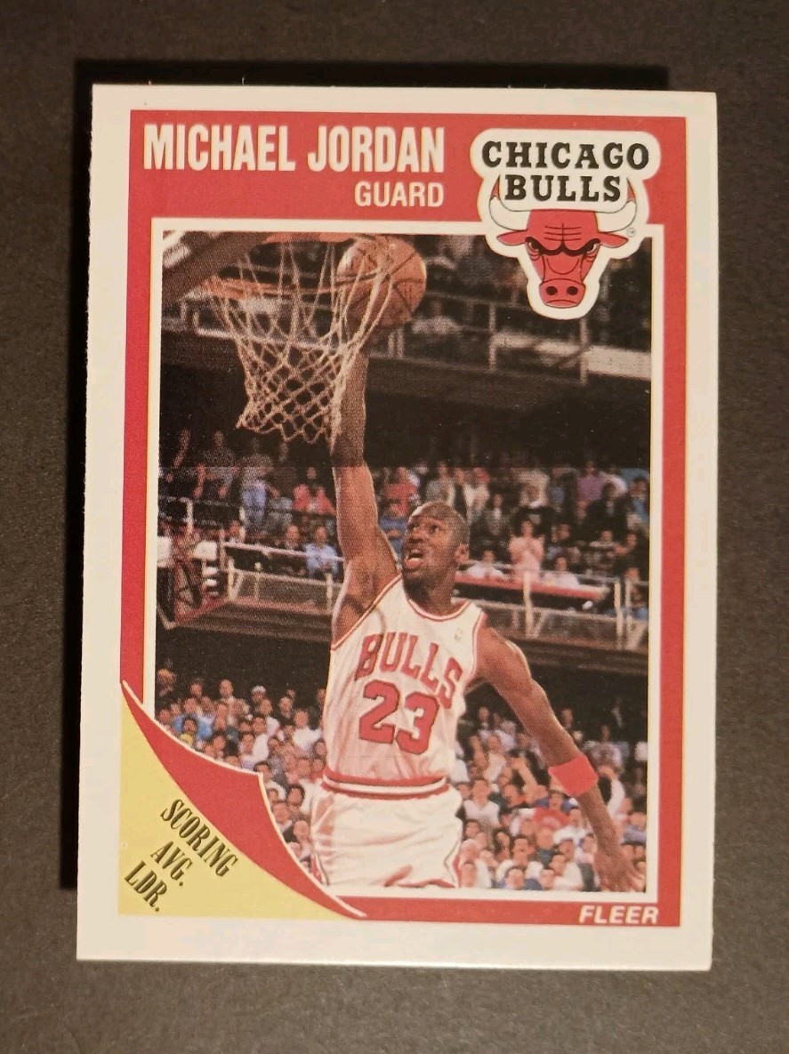 1989-90 Fleer Michael Jordan #21 Small Indent See Pic