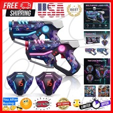Laser Tag Guns Set of 2, Multiplayer Lazer Tag Game for Kids Ages 8 9 10 11 1...