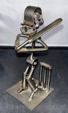 Original Hinz & Kunst Nuts And Bolts Desk Sculpture Cricketer Cricket
