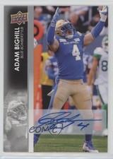 2022 Upper Deck CFL Auto Adam Bighill #139 Auto s0i