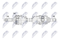 Antriebswelle NTY NPW-TY-214 FüR Toyota RAV 1 4WD SXA10 SXA11