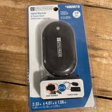 Hand Warmer Rechargeable Utilitech Power Bank  Black Brand New 7 Hours