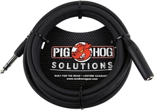 Pig Hog PHX14-10 1/4" TRSF to 1/4" TRSM Headphone Extension Cable, 10 Feet