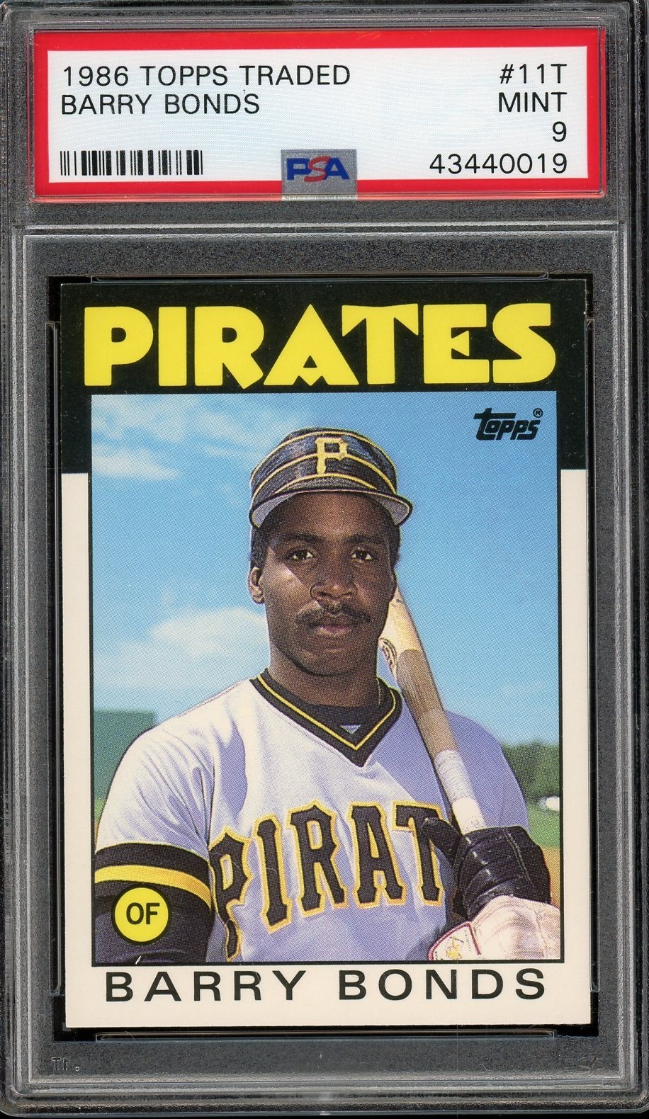 1986 Topps Traded - Barry Bonds #11T PSA 9 MINT NICE CARD view 1