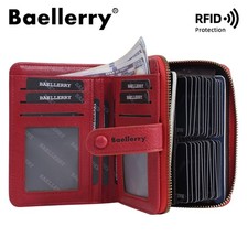 Women RFID Credit Card Wallet Organizer Case Leather Small Security Card Holder
