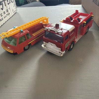 CORGI #703 VINTAGE HI-SPEED FIRE ENGINE. And Corgi Mack CF Pumper