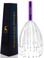 USAGA 36 Fingers Head Massager Scalp 1 Count Pack of 1 , Purple